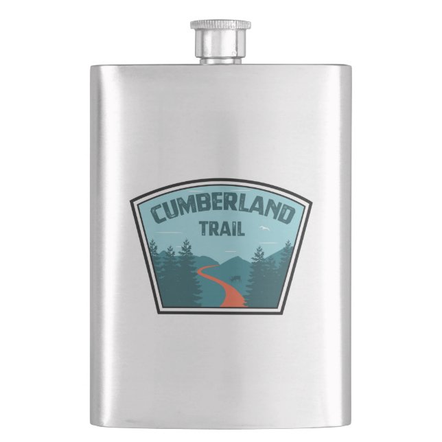 Cumberland Trail Tennessee Hip Flask (Front)