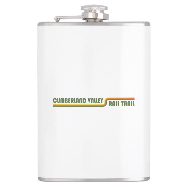 Cumberland Valley Rail Trail Hip Flask (Front)