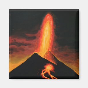 Cumbre Vieja volcano Magnet