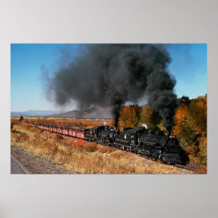 Cumbres and Toltec Railroad, No. 487 and No. 484, Poster