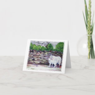 Cumbrian Sheep Art/Thinking of You Card