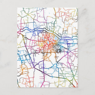 Cumilla Bangladesh City Map Postcard