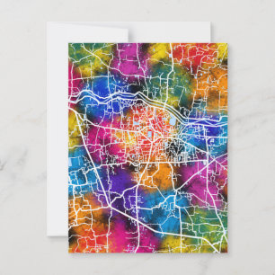 Cumilla Bangladesh City Map Postcard