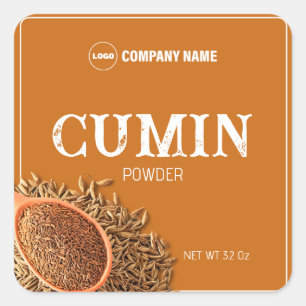 Cumin Powder Label Sticker