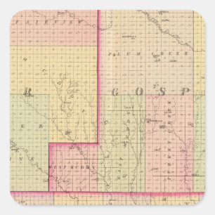Cuming County, Nebraska Square Sticker