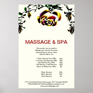 Cumingtonite Spa Massage Beauty Salon Poster