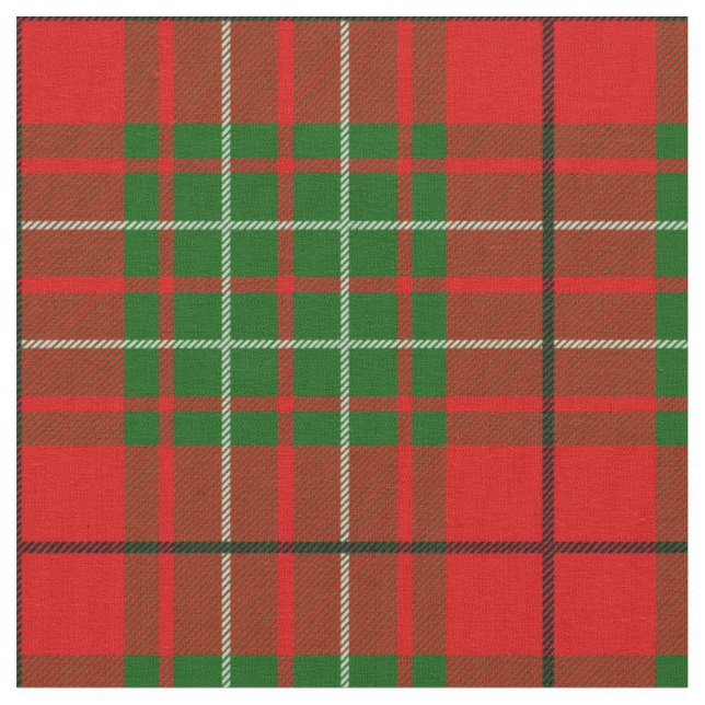 Cumming Scottish Clan Tartan Fabric (Close Up)