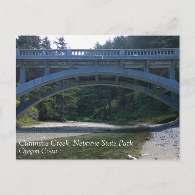 Cummins Creek at Neptune State Park, OR Postcard (Front)