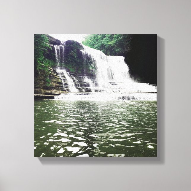 cummins falls canvas print (Front)