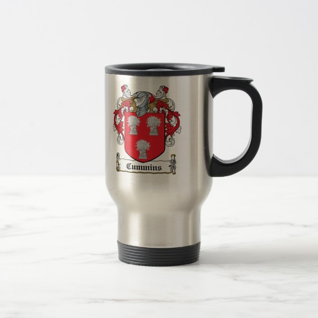 Cummins Family Crest Travel Mug (Right)