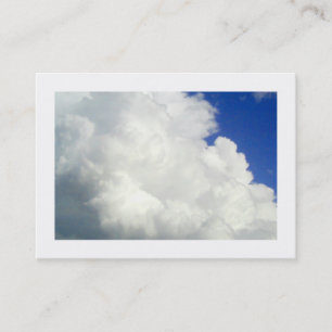 Cumulous Clouds, Mini Photo Business Card