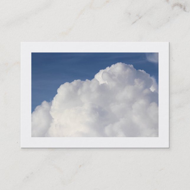 Cumulus Cloud (Bordered) Business Card (Front)