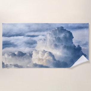 Cumulus Cloud Group Beach Towel