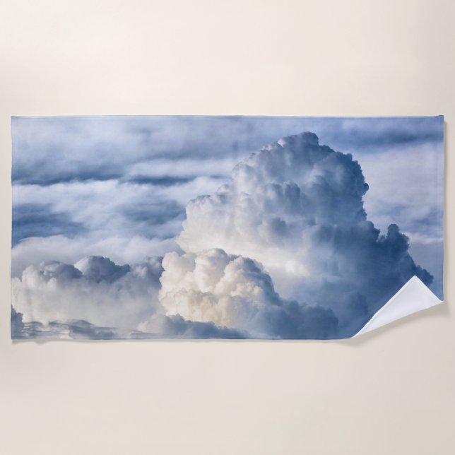 Cumulus Cloud Group Beach Towel (Front)