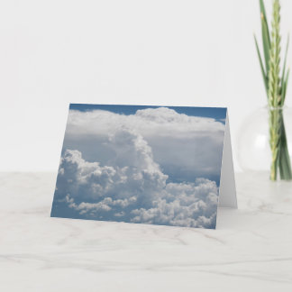 Cumulus clouds view from heaven card