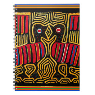 Cuna Indian Mola Duck Design Notebook