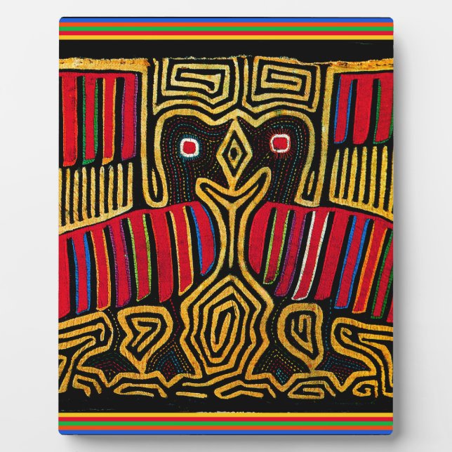 Cuna Indian Mola Duck Design Plaque (Front)