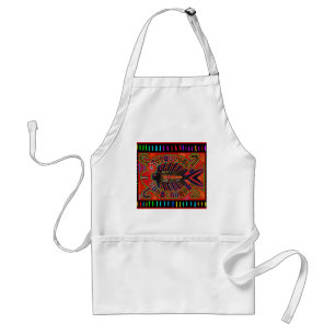 Cuna Indian Mola Flying Fish Standard Apron