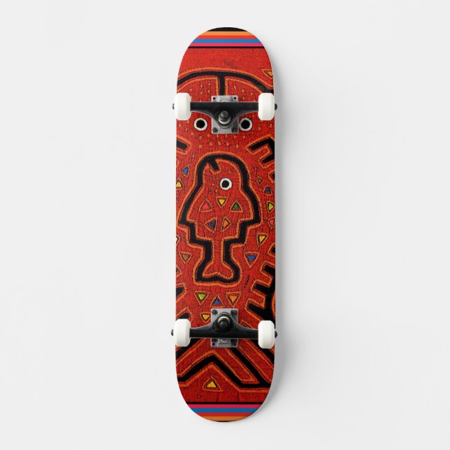 Cuna Tribal Skate Fish Skateboard (Front)