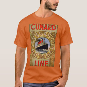 Cunard Line vintage travel poster T-Shirt