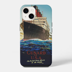CUNARD OCEAN LINER AQUITANIA iPhone 14 CASE