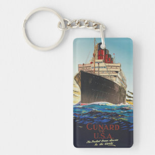 CUNARD OCEAN LINER AQUITANIA KEY RING