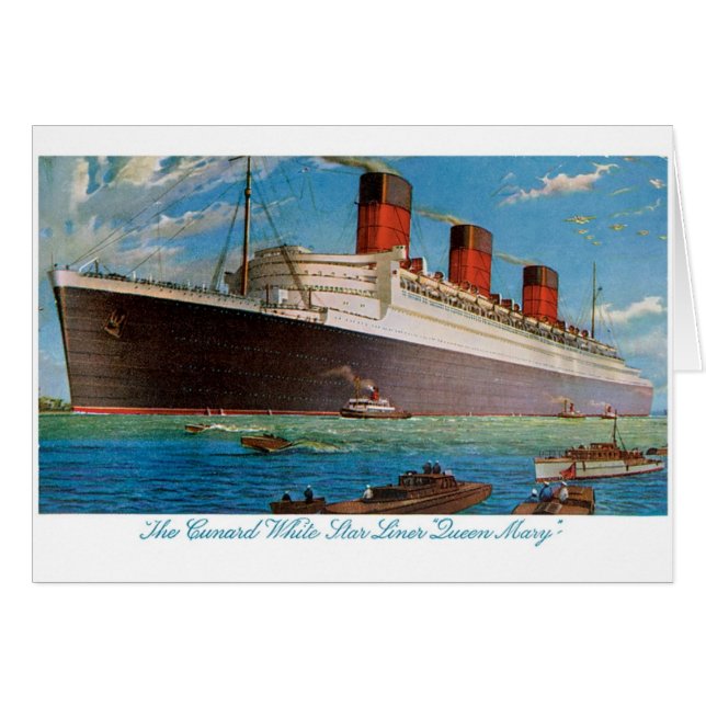 Cunard White Star Line's Queen Mary (Front Horizontal)