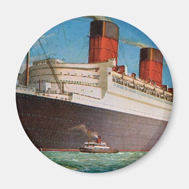 Cunard White Star Line's Queen Mary Magnet (Front)