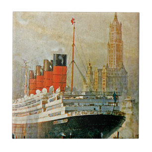 Cunarder at New York Tile