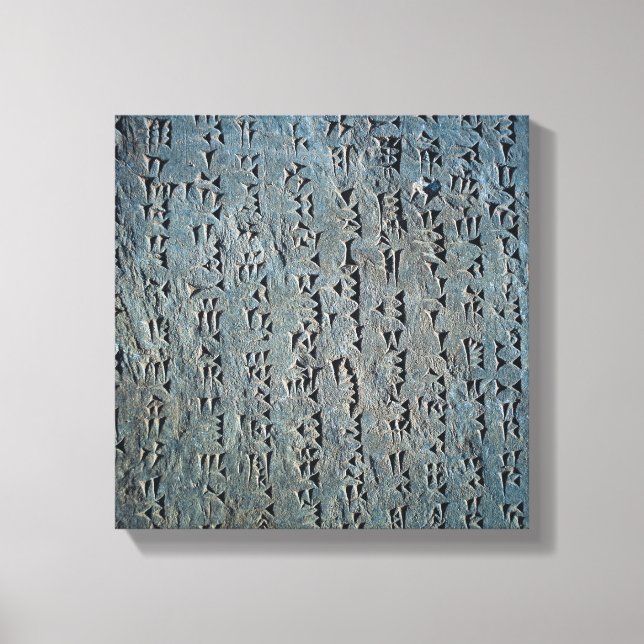 Cuneiform script canvas print (Front)