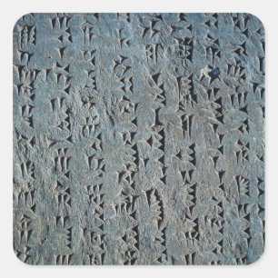 Cuneiform script square sticker