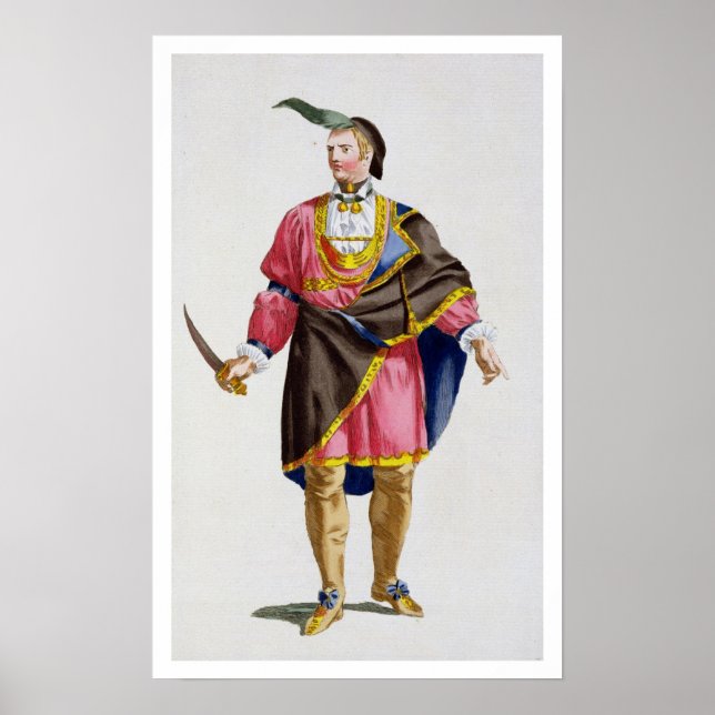 Cunne Shote, Chief of the Cherokees, 1780 (coloure Poster (Front)