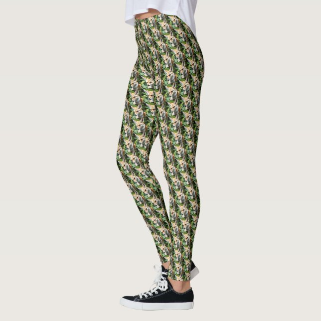 Cunning Fennec Fox, Leggings (Left)