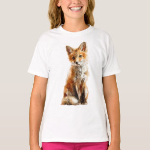 Cunning Rusty Red Fox Cub Kids T-Shirt
