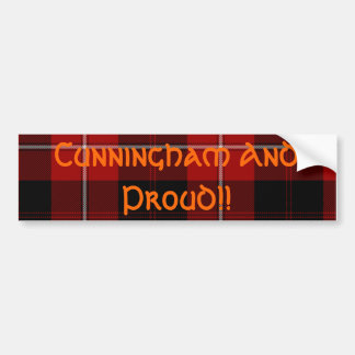 Cunningham And Proud!! Bumper Sticker