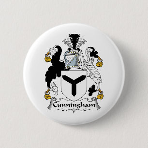 Cunningham Family Crest 6 Cm Round Badge