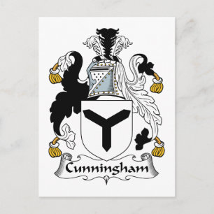 Cunningham Family Crest Postcard