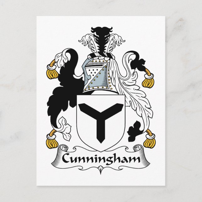 Cunningham Family Crest Postcard (Front)