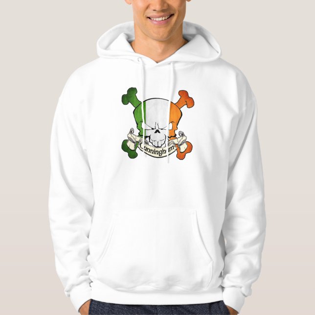 Cunningham Irish Skull Hoodie (Front)