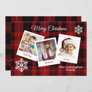 Cunningham Plaid Christmas Multi Photo Card