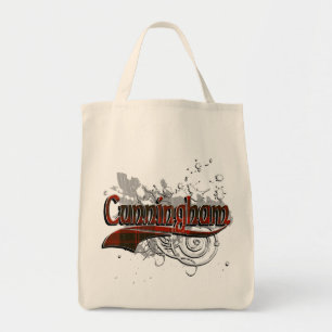 Cunningham Tartan Grunge Tote Bag