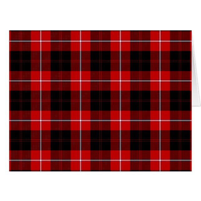 Cunningham Tartan Red Black Plaid (Front Horizontal)