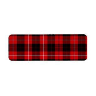 Cunningham Tartan Red Black Plaid