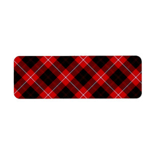 Cunningham Tartan Red Black Plaid