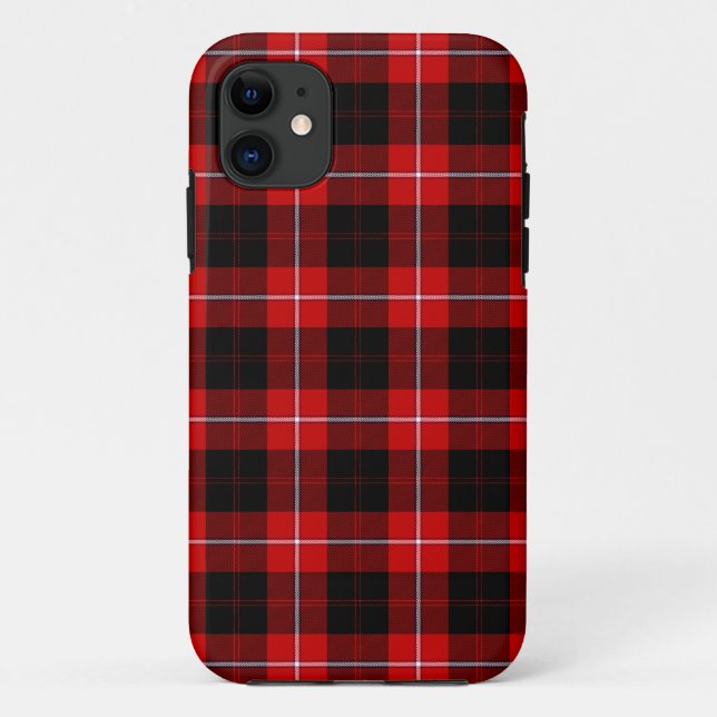 Cunningham Tartan Red Black Plaid Case-Mate iPhone Case (Back)