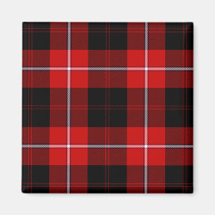 Cunningham Tartan Red Black Plaid Magnet