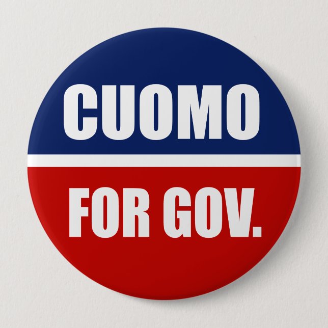 CUOMO 2010 10 CM ROUND BADGE (Front)