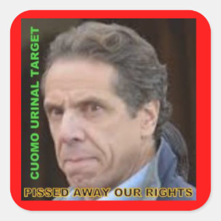 Cuomo Urinal Target - Stickers 3" X 3"