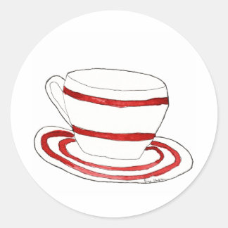 Cup and Saucer Sticker
