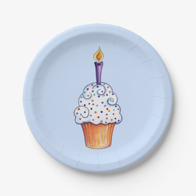 Cup Cake Paper Plate (Front)